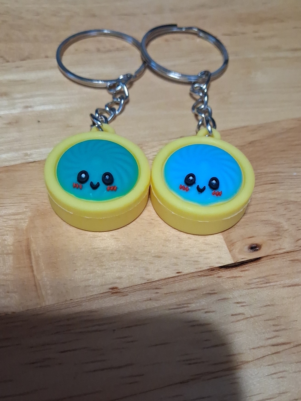 Cute Dumpling  Keychain Smiley Faces